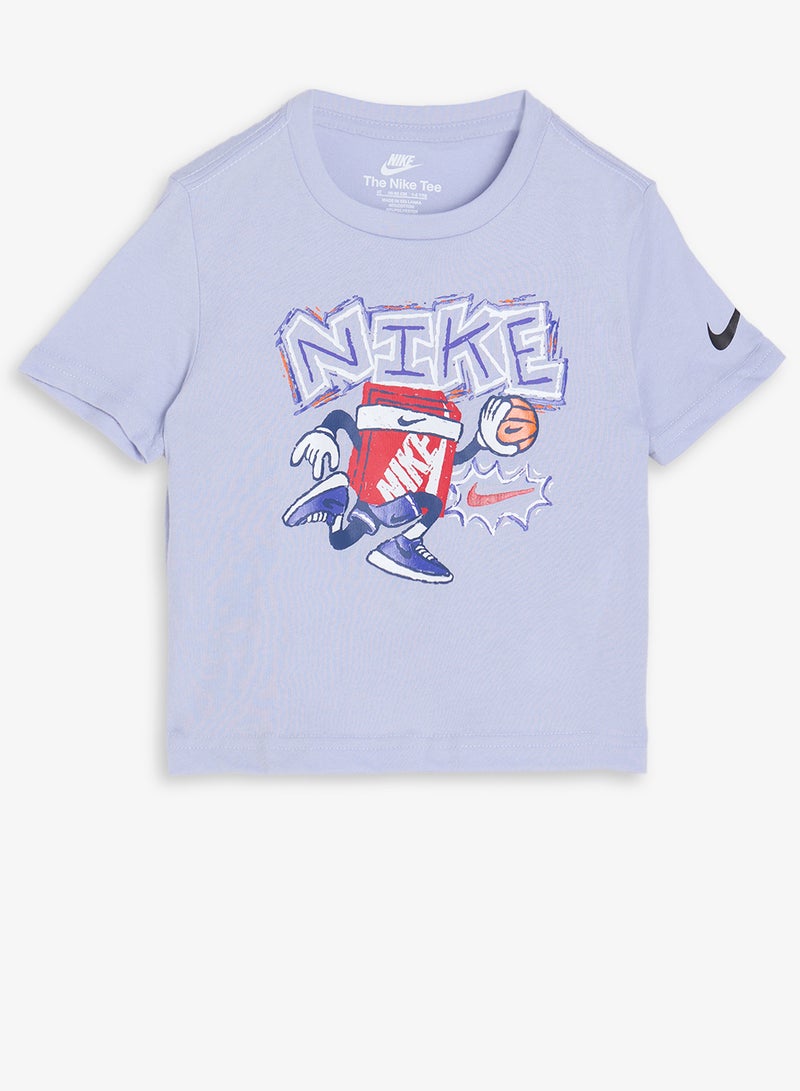 نايكي تيشيرت كرة سلة للأطفال بتصميم صندوقي طباشيري - Image 1